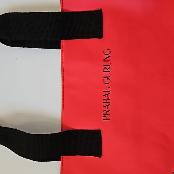 Prabal Gurung Tote Bag Michelle Obama Collab Color Block Red Black White Green - Picture 3 of 17